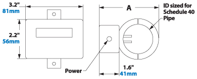 Digital Flowmeter Dimensions